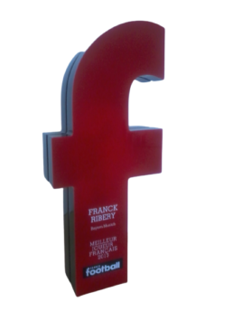 Trophée Franck Ribéry en Plexiglas